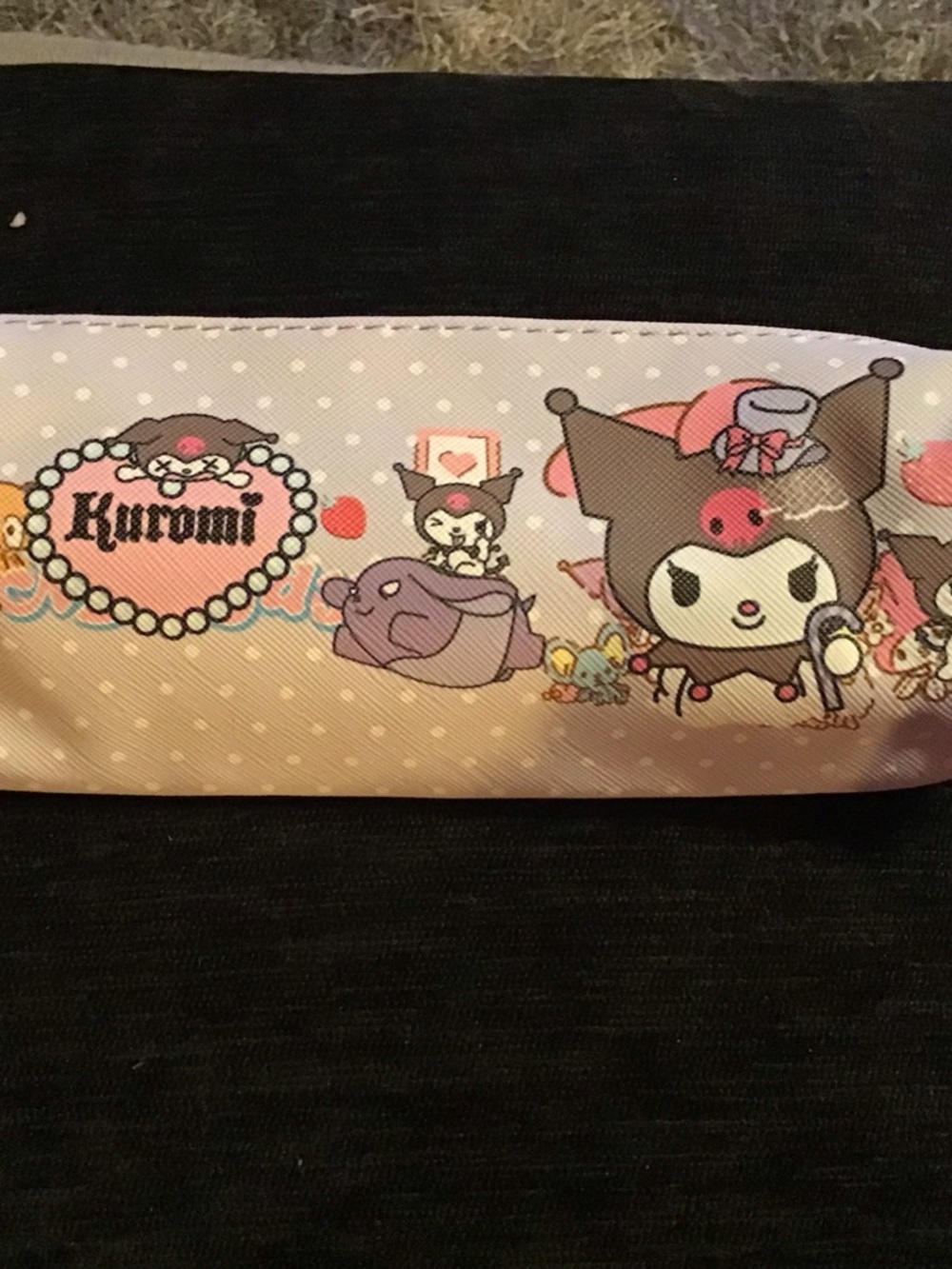 Sanrio Kuromi Cosmetic Pouch in Pink, Brown and Purple